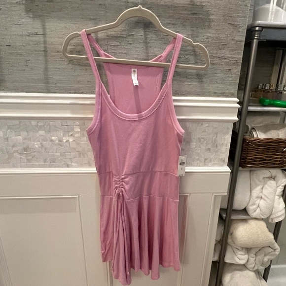 NWT new medium Anthropologie daily practice half pipe mini dress pink sleeveless - Picture 3 of 17